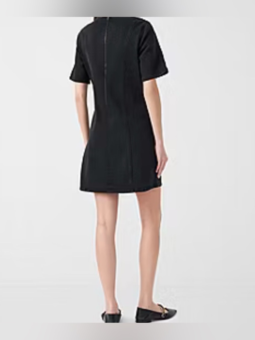 RM Rebecca Minkoff Womens Short Sleeve Shift Dress Black Wash - Picture 5 of 7